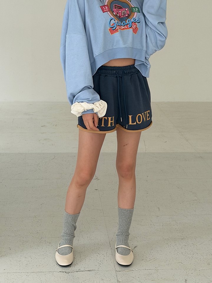 Livu - Korean Women Fashion - #momslook - Love Contrast Shorts - 10