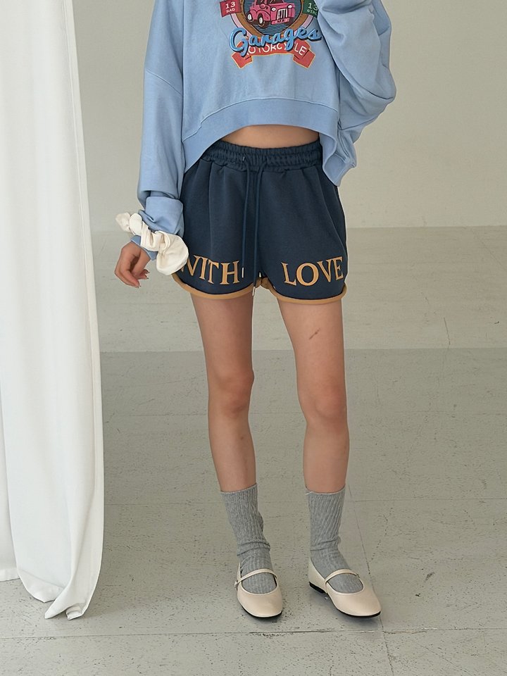 Livu - Korean Women Fashion - #momslook - Love Contrast Shorts - 12