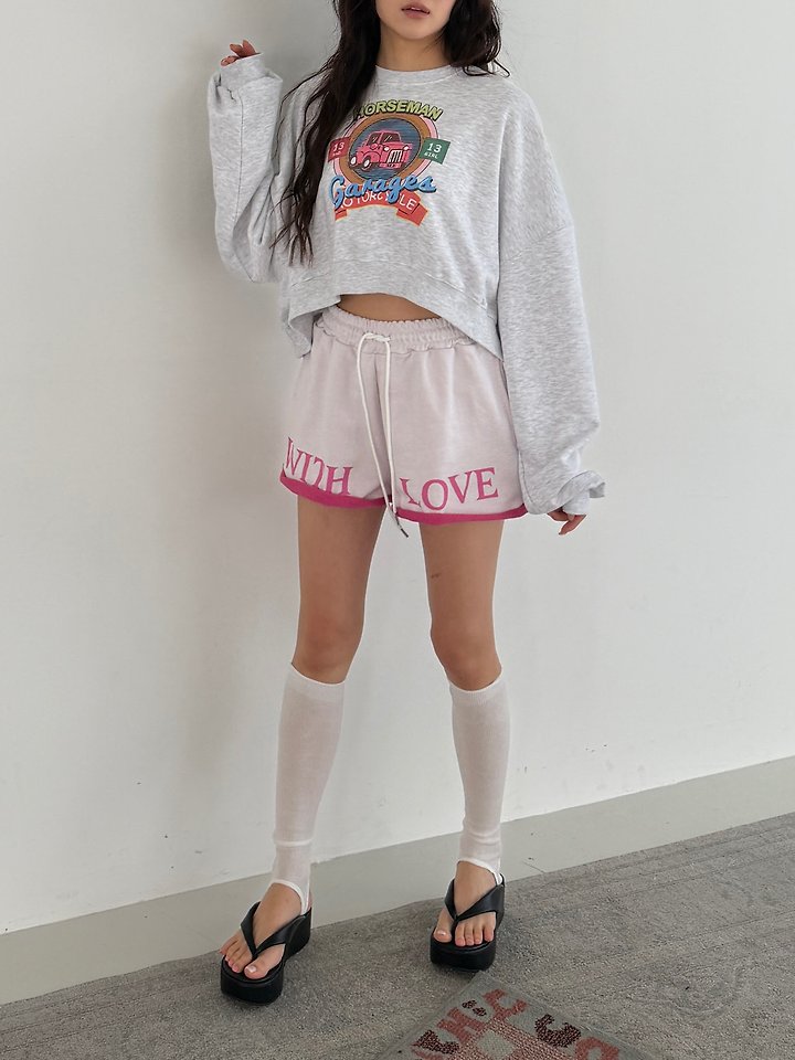 Livu - Korean Women Fashion - #womensfashion - Love Contrast Shorts - 4