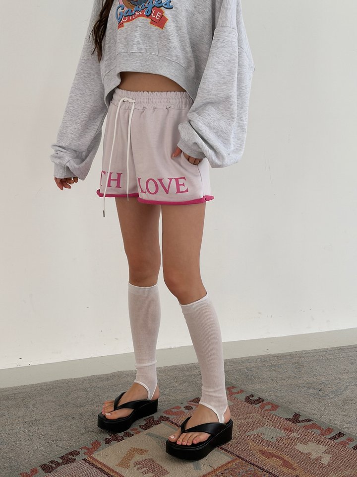 Livu - Korean Women Fashion - #momslook - Love Contrast Shorts - 8