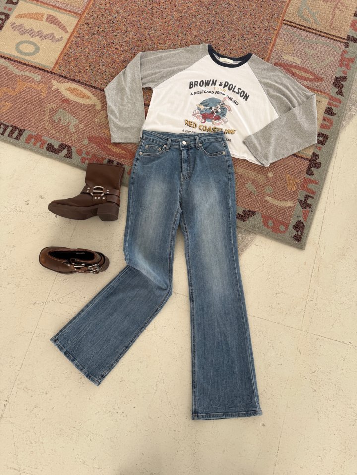 Livu - Korean Women Fashion - #momslook - Bootcut Denim Jeans