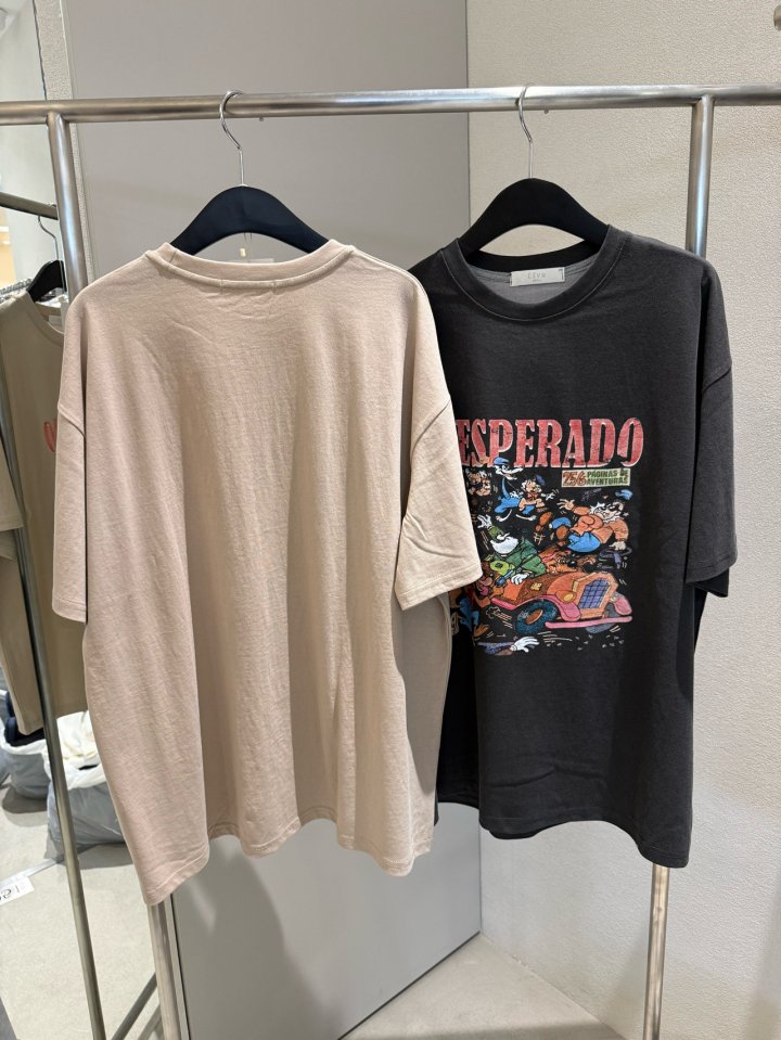 Livu - Korean Women Fashion - #momslook - Pigment Box Tee - 12