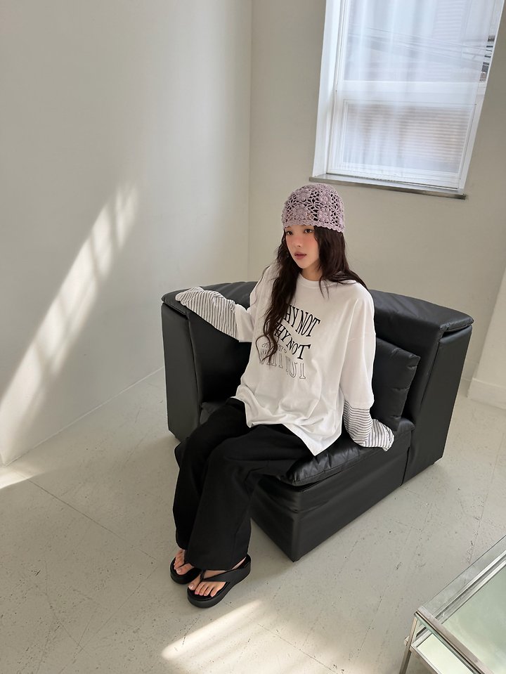 Livu - Korean Women Fashion - #womensfashion - Double Layer Long Sleeve Tee - 10