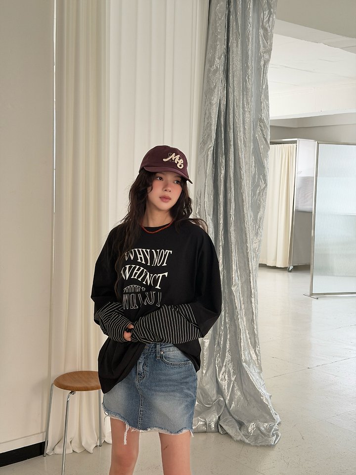 Livu - Korean Women Fashion - #womensfashion - Double Layer Long Sleeve Tee - 2