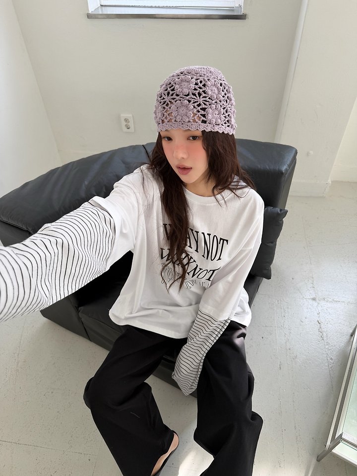 Livu - Korean Women Fashion - #womensfashion - Double Layer Long Sleeve Tee - 8