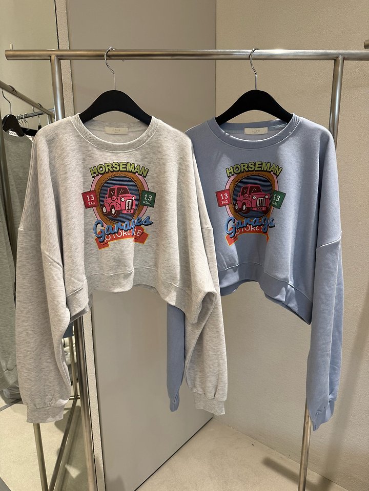 Livu - Korean Women Fashion - #womensfashion - Holes Crop Sweatshirt - 12