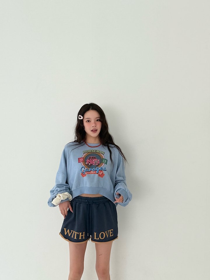 Livu - Korean Women Fashion - #momslook - Holes Crop Sweatshirt - 4