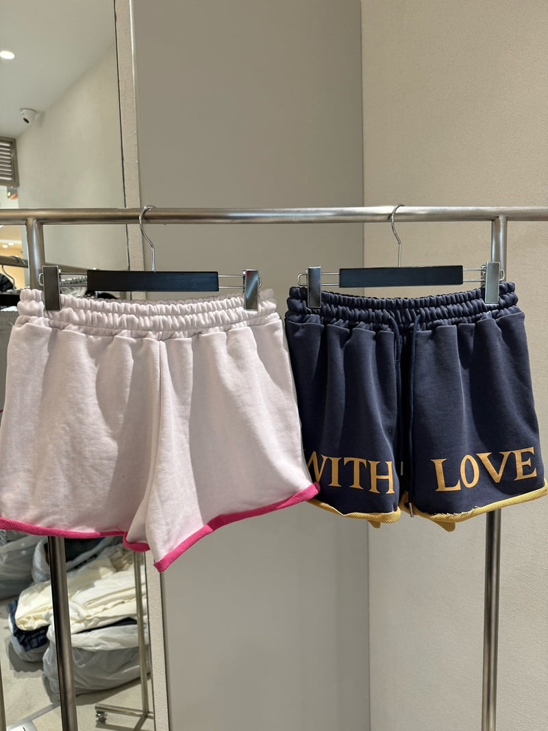 Livu - Korean Women Fashion - #womensfashion - Love Contrast Shorts