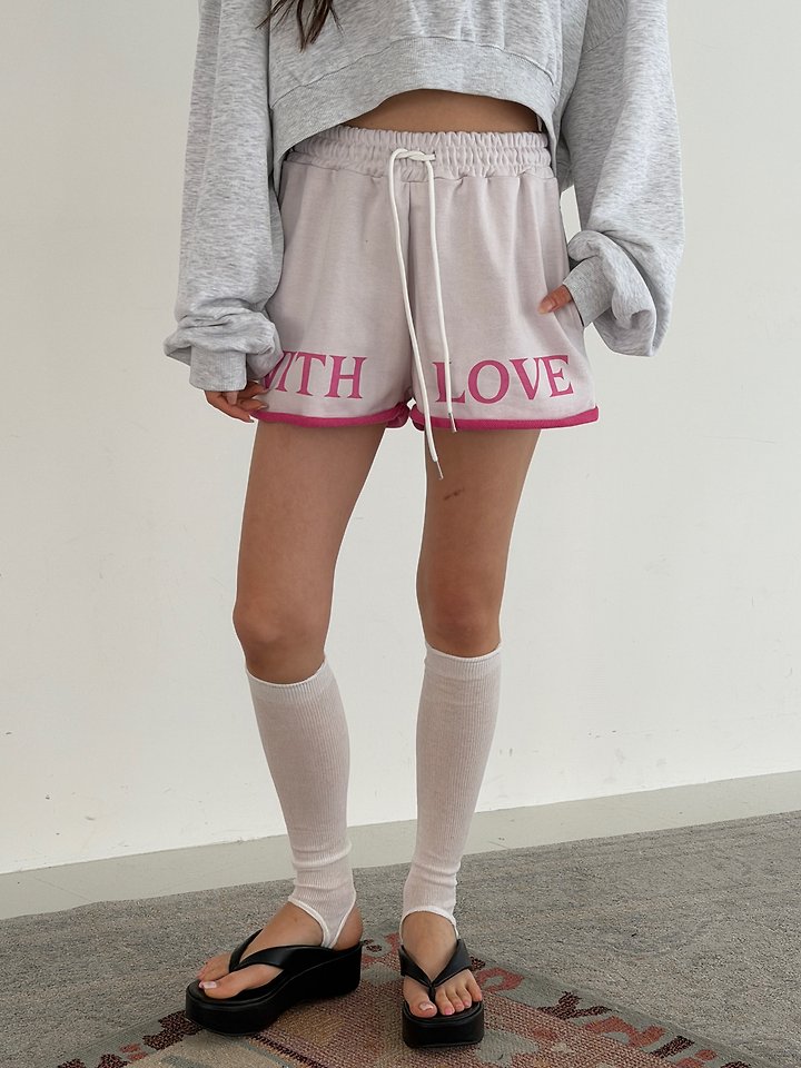 Livu - Korean Women Fashion - #womensfashion - Love Contrast Shorts - 5