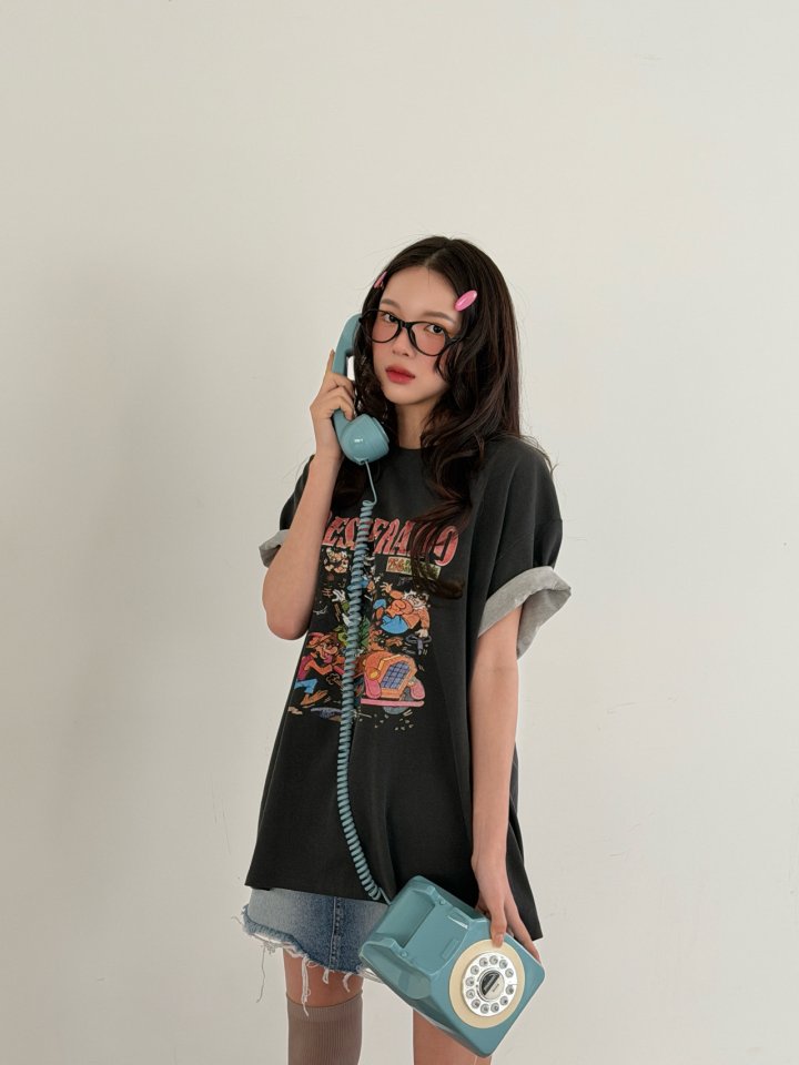 Livu - Korean Women Fashion - #womensfashion - Pigment Box Tee - 7