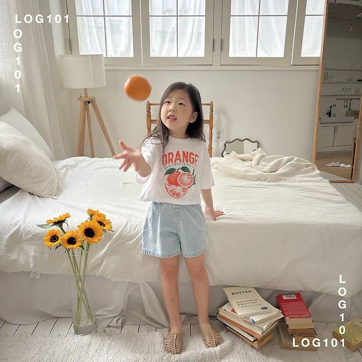 Log101 - Korean Children Fashion - #littlefashionista - Scrunchie Shorts