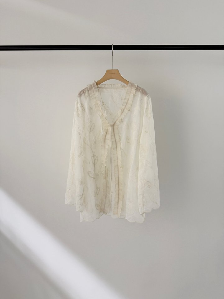 Logarden - Korean Women Fashion - #momslook - Lace Half Cardigan