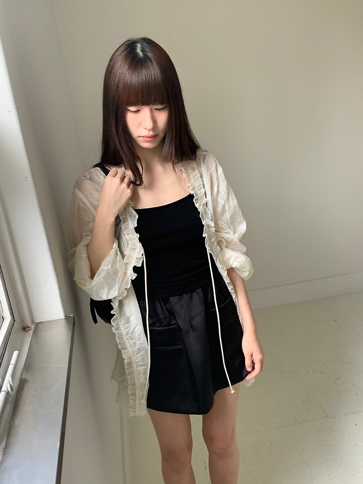 Logarden - Korean Women Fashion - #momslook - Lace Half Cardigan - 3
