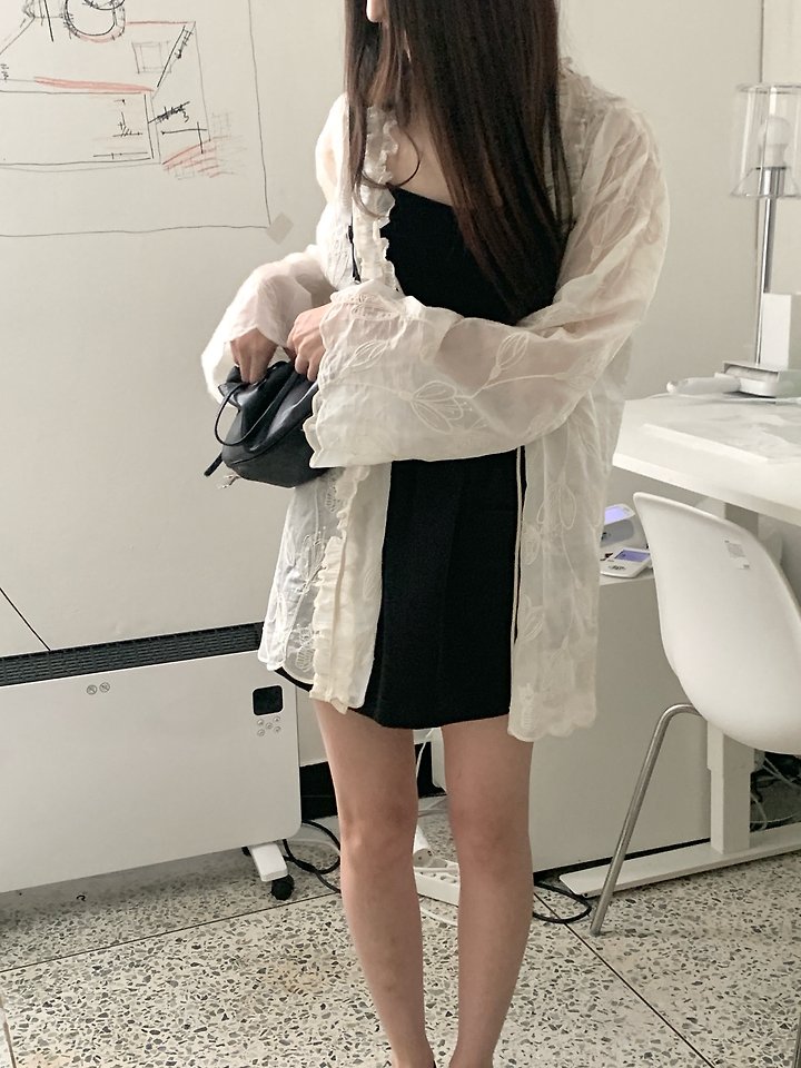 Logarden - Korean Women Fashion - #momslook - Lace Half Cardigan - 9