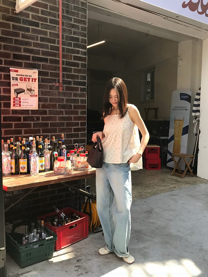 Logarden - Korean Women Fashion - #momslook - Cherry Pintuck Top - 3