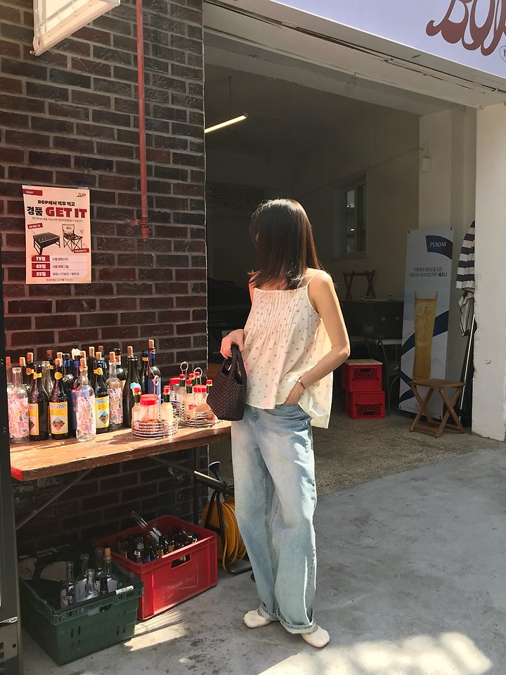 Logarden - Korean Women Fashion - #momslook - Cherry Pintuck Top - 5