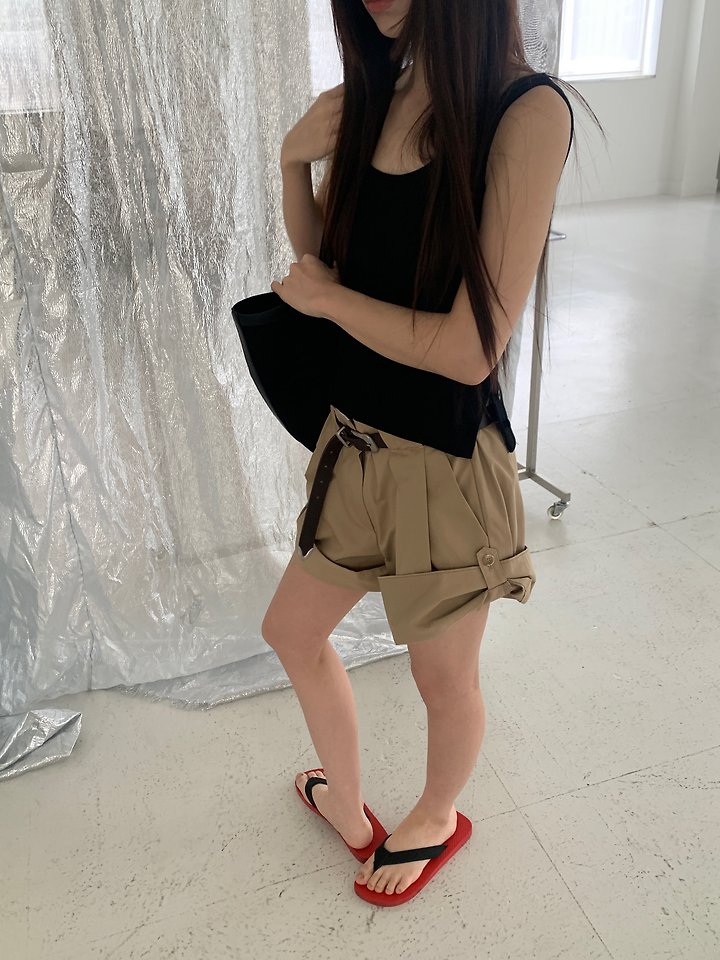 Logarden - Korean Women Fashion - #momslook - Button Sleeveless Top - 12