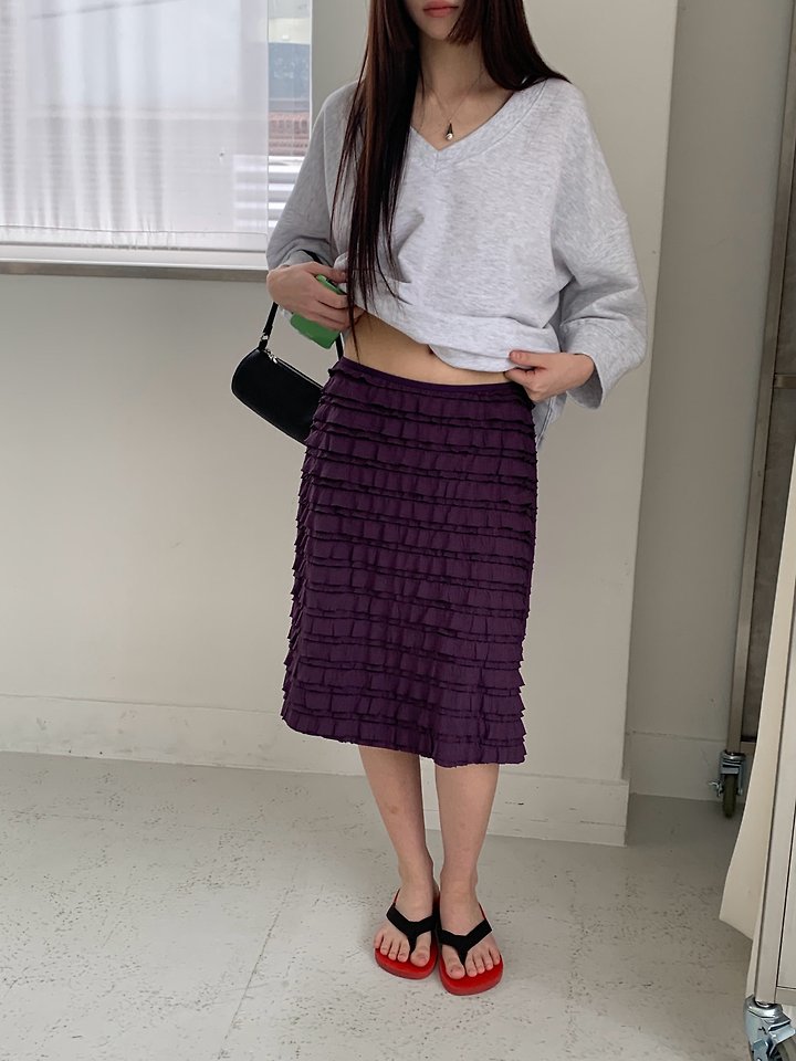 Logarden - Korean Women Fashion - #momslook - Tiered Skirt - 2