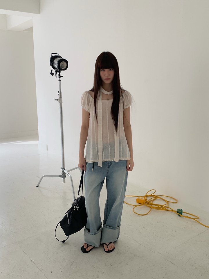 Logarden - Korean Women Fashion - #momslook - Anne Muffler Top - 5