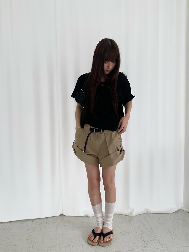 Logarden - Korean Women Fashion - #momslook - Roll-Up Half Pants - 5