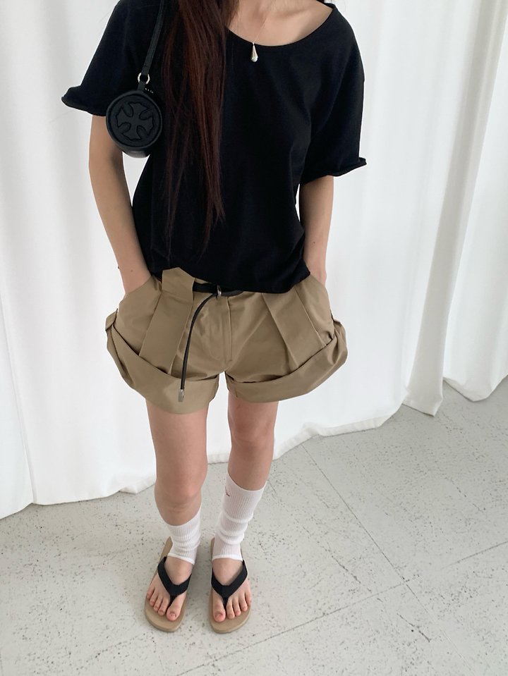 Logarden - Korean Women Fashion - #momslook - Roll-Up Half Pants - 7