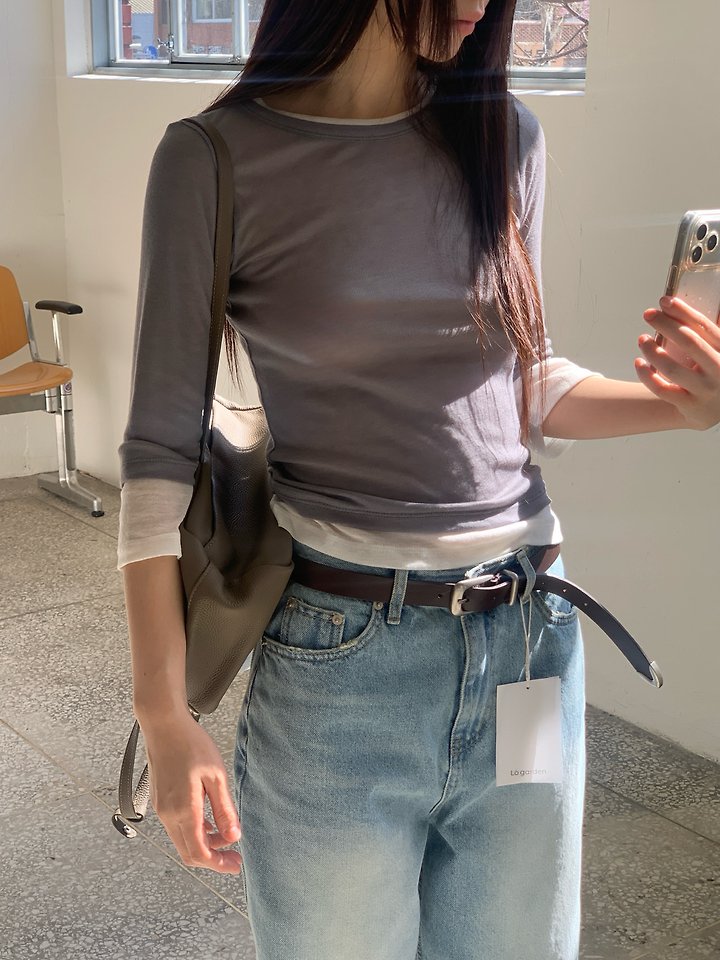 Logarden - Korean Women Fashion - #momslook - Hailey Tee - 9