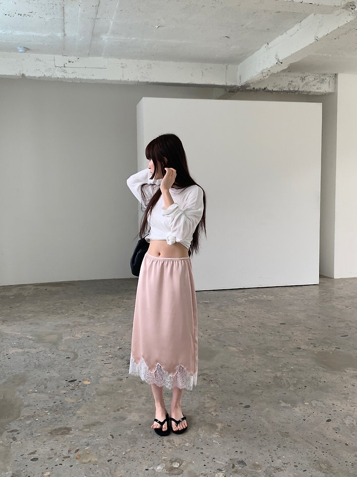 Logarden - Korean Women Fashion - #momslook - Rita Satin Skirt - 4