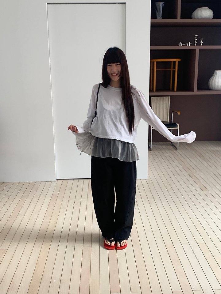 Logarden - Korean Women Fashion - #momslook - Lace Shirring Blouse - 3