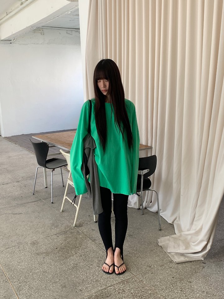 Logarden - Korean Women Fashion - #momslook - Silket Boxy Tee - 2