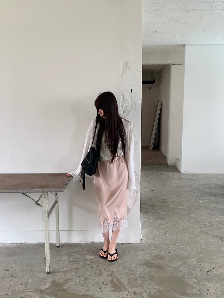 Logarden - Korean Women Fashion - #pursuepretty - Rita Satin Skirt - 8
