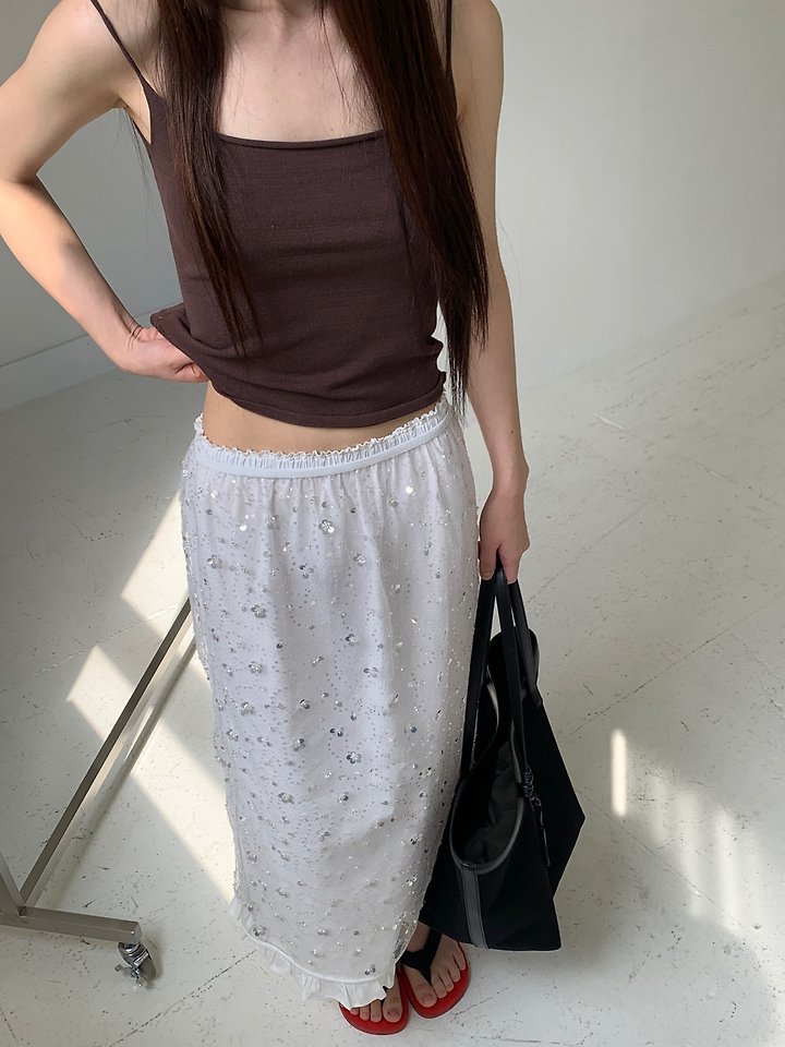 Logarden - Korean Women Fashion - #restrostyle - Sequin Skirt - 11