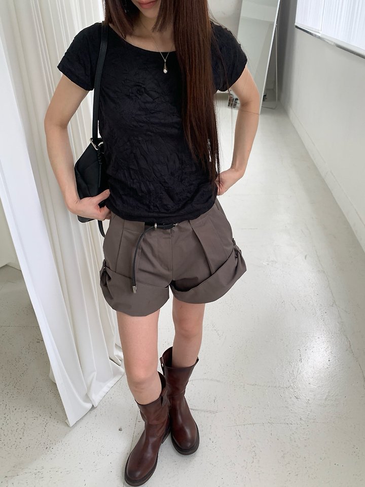 Logarden - Korean Women Fashion - #shopsmall - Crease Tee - 8