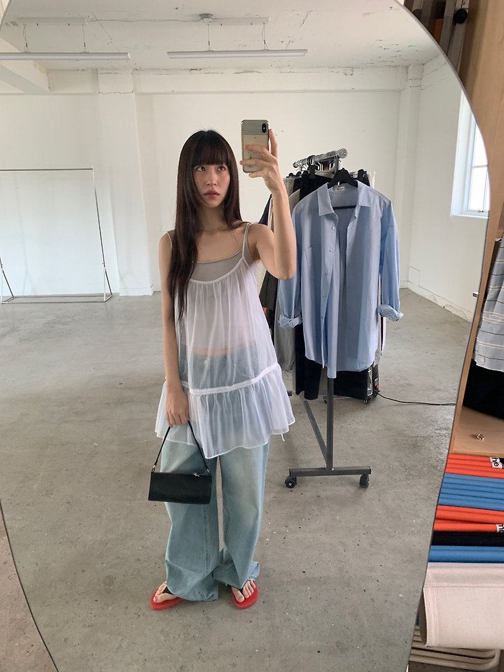 Logarden - Korean Women Fashion - #thatsdarling - Lace Shirring Blouse - 11