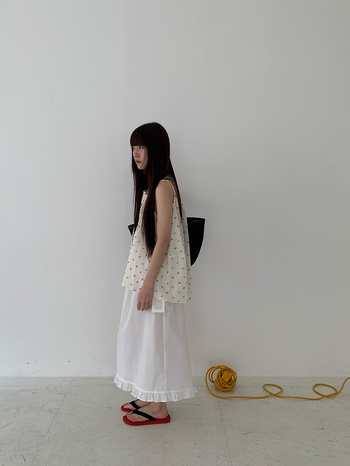 Logarden - Korean Women Fashion - #vintageinspired - Cotton Shirring Skirt - 7
