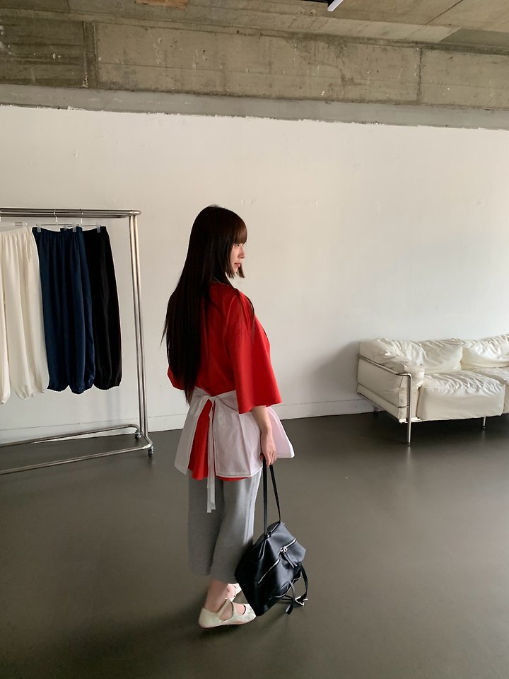 Logarden - Korean Women Fashion - #vintageinspired - Cotton Wrap Skirt - 6