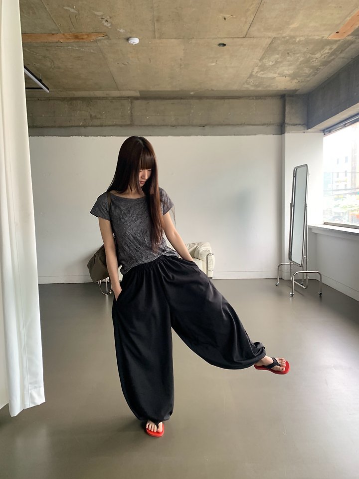 Logarden - Korean Women Fashion - #vintageinspired - Crease Tee - 3