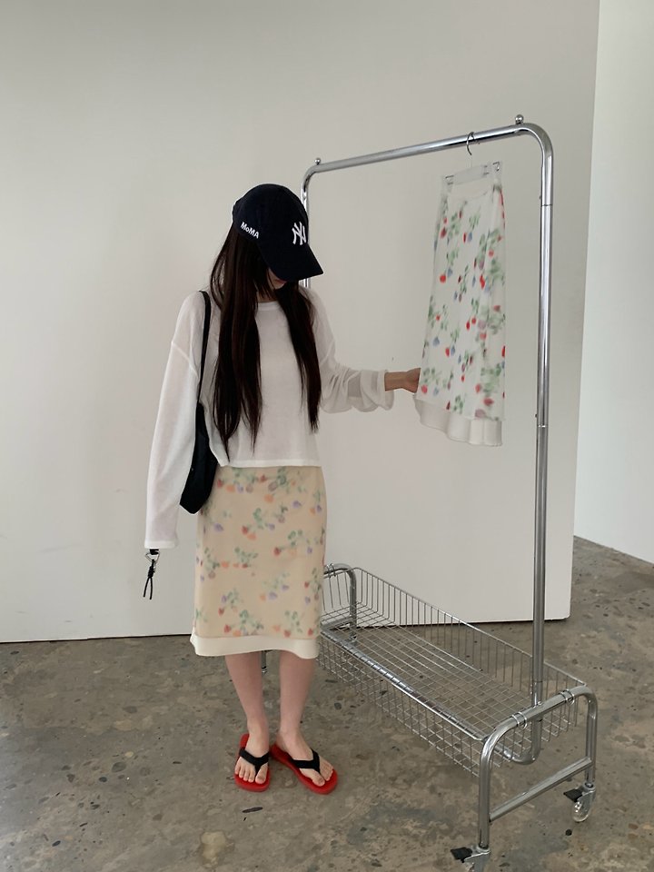 Logarden - Korean Women Fashion - #vintageinspired - Monet Skirt - 7