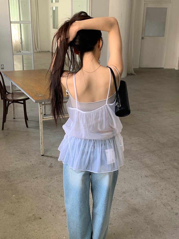 Logarden - Korean Women Fashion - #vintageinspired - Lace Shirring Blouse - 5