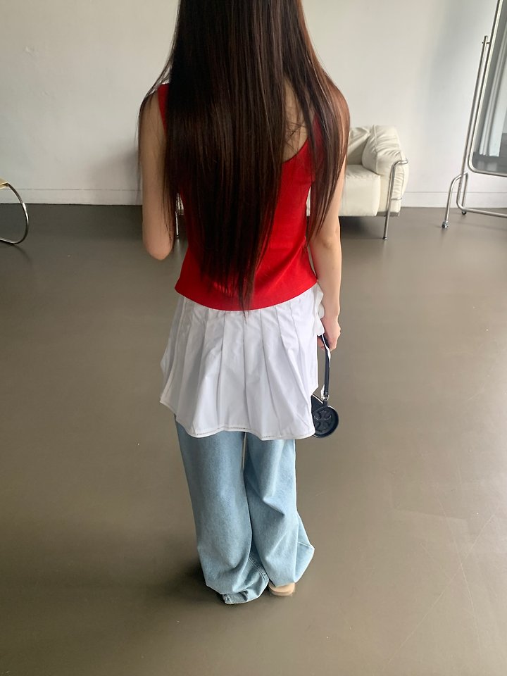 Logarden - Korean Women Fashion - #vintagekidsstyle - Button Sleeveless Top - 3