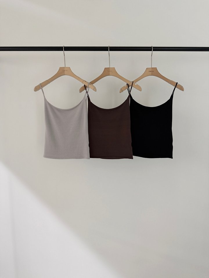 Logarden - Korean Women Fashion - #vintagekidsstyle - Slip Knit Sleeveless Top