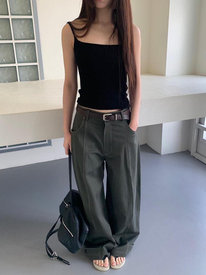 Logarden - Korean Women Fashion - #vintagekidsstyle - Washing Garment Pants - 9