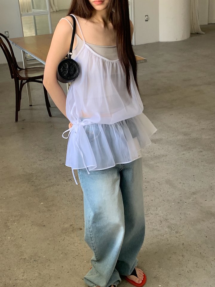 Logarden - Korean Women Fashion - #vintagekidsstyle - Lace Shirring Blouse - 6