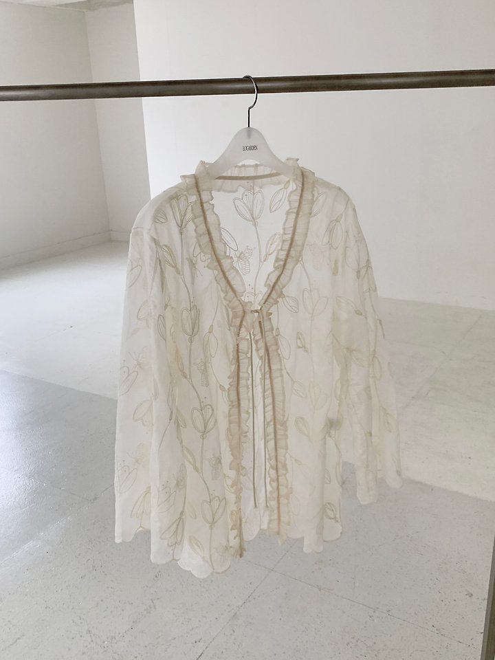 Logarden - Korean Women Fashion - #momslook - Lace Half Cardigan - 4