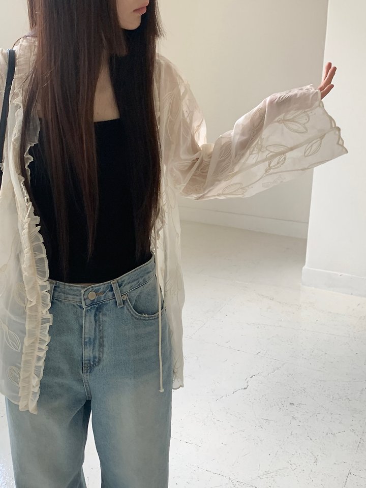 Logarden - Korean Women Fashion - #womensfashion - Lace Half Cardigan - 6