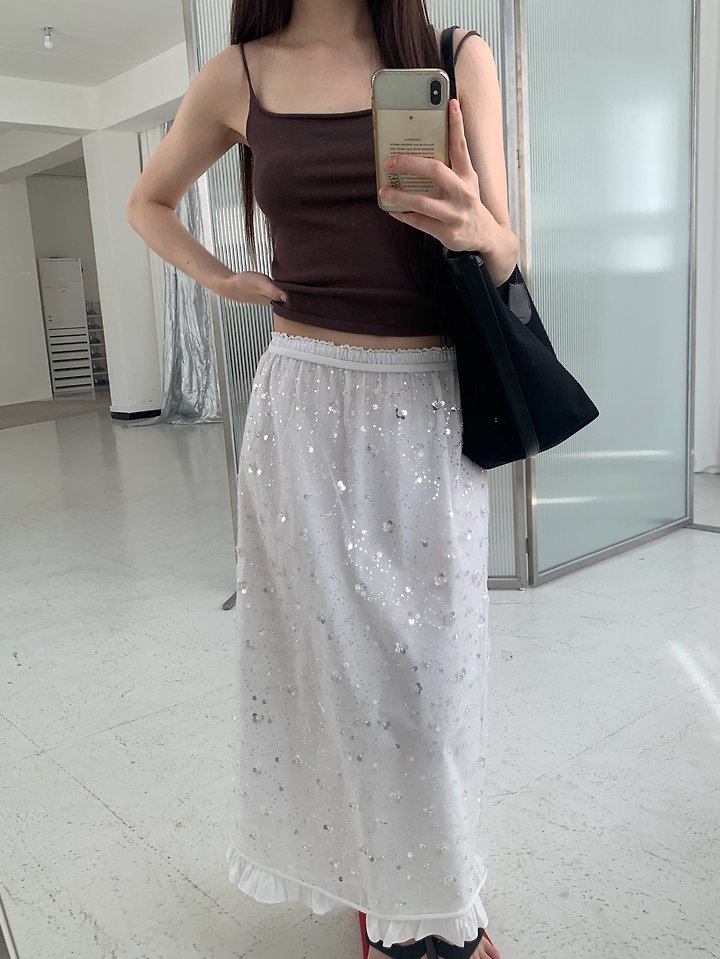 Logarden - Korean Women Fashion - #womensfashion - Sequin Skirt - 7