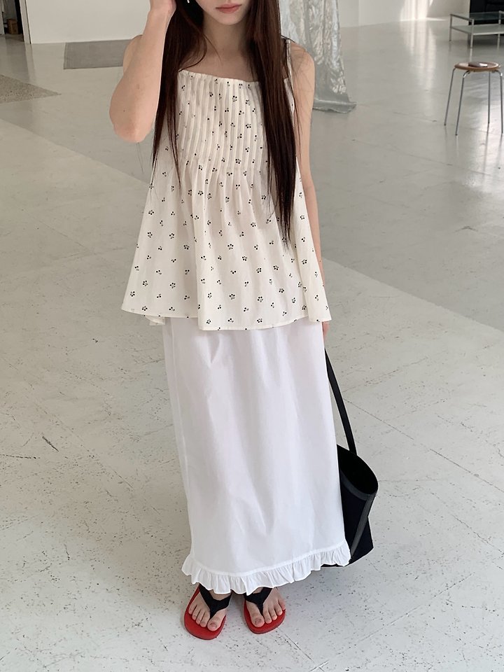 Logarden - Korean Women Fashion - #womensfashion - Cotton Shirring Skirt - 2