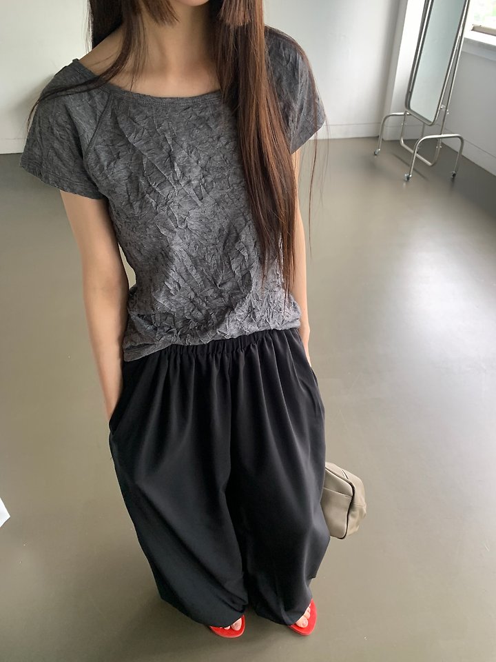 Logarden - Korean Women Fashion - #womensfashion - Crease Tee - 2