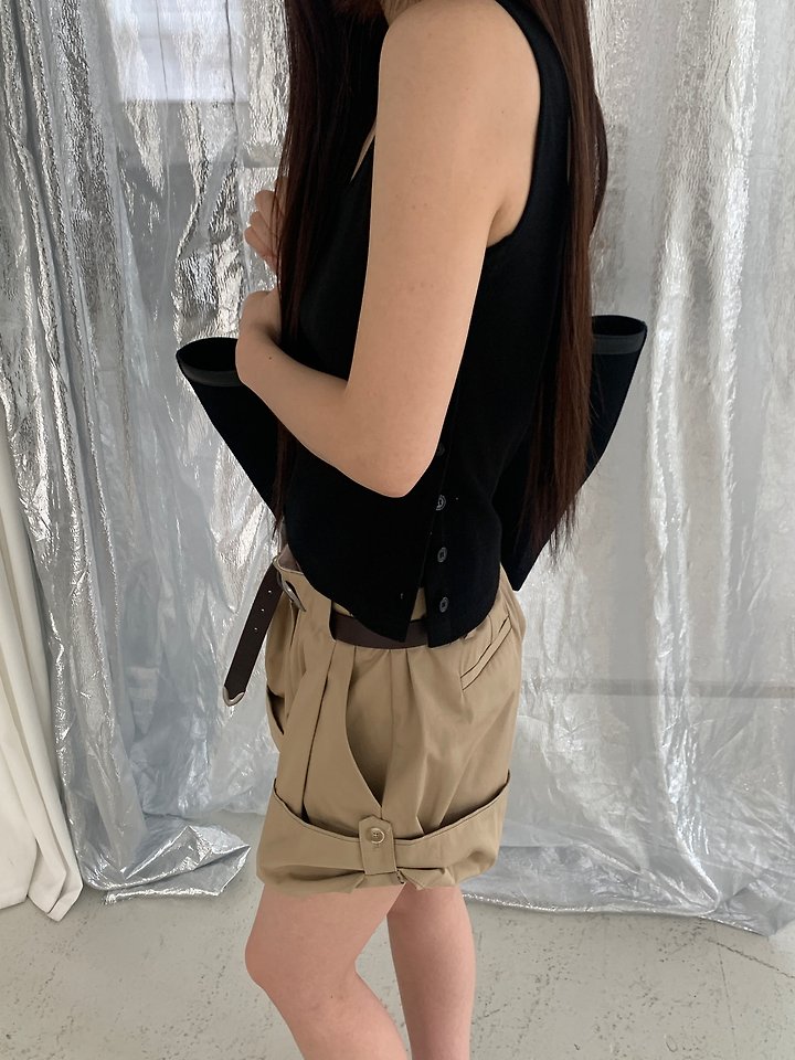 Logarden - Korean Women Fashion - #womensfashion - Button Sleeveless Top - 11
