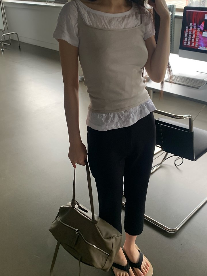 Logarden - Korean Women Fashion - #womensfashion - Slip Knit Sleeveless Top - 9