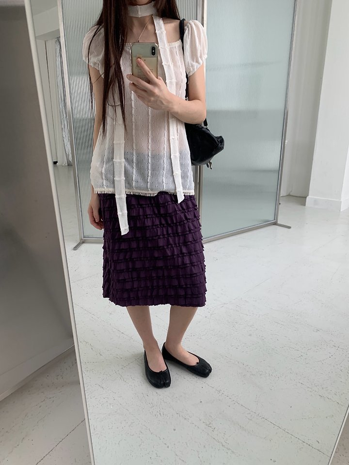 Logarden - Korean Women Fashion - #womensfashion - Tiered Skirt - 9